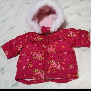 Baby Gap jacket down & feather floral